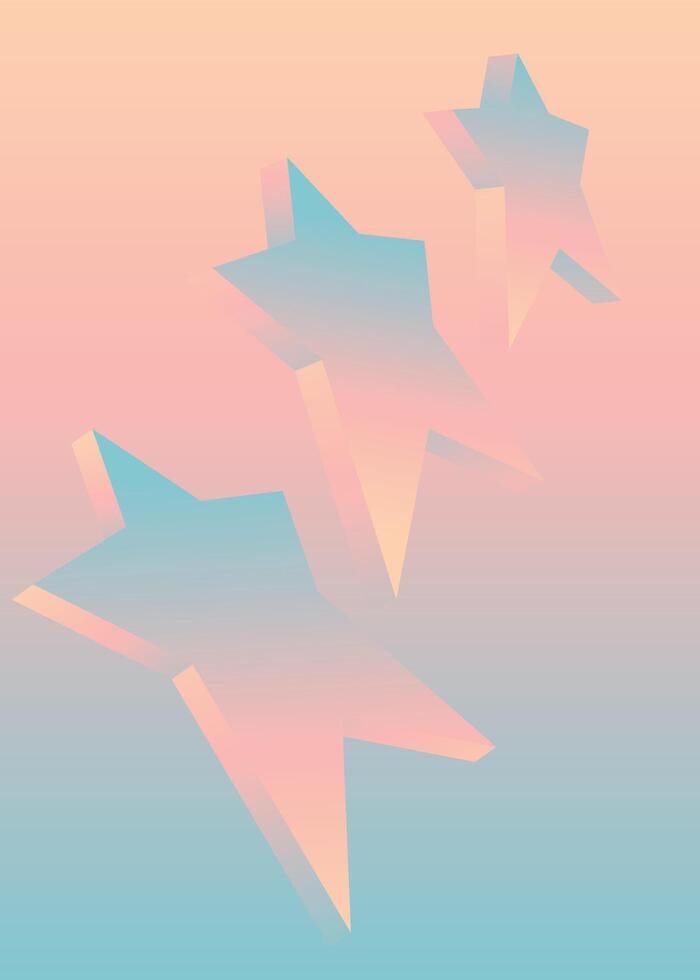 Star shape gradient background. vector
