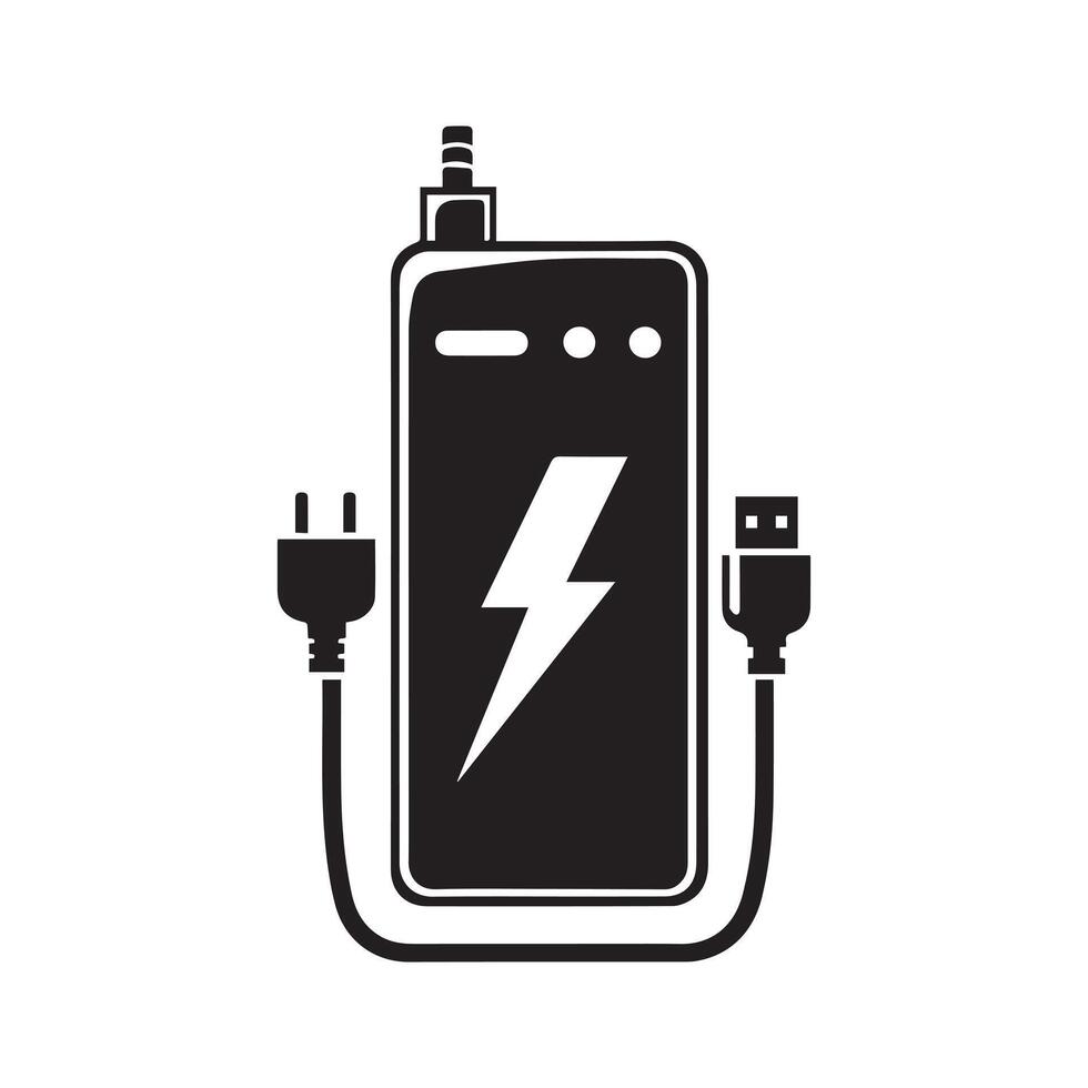 powerbank icon template design vector