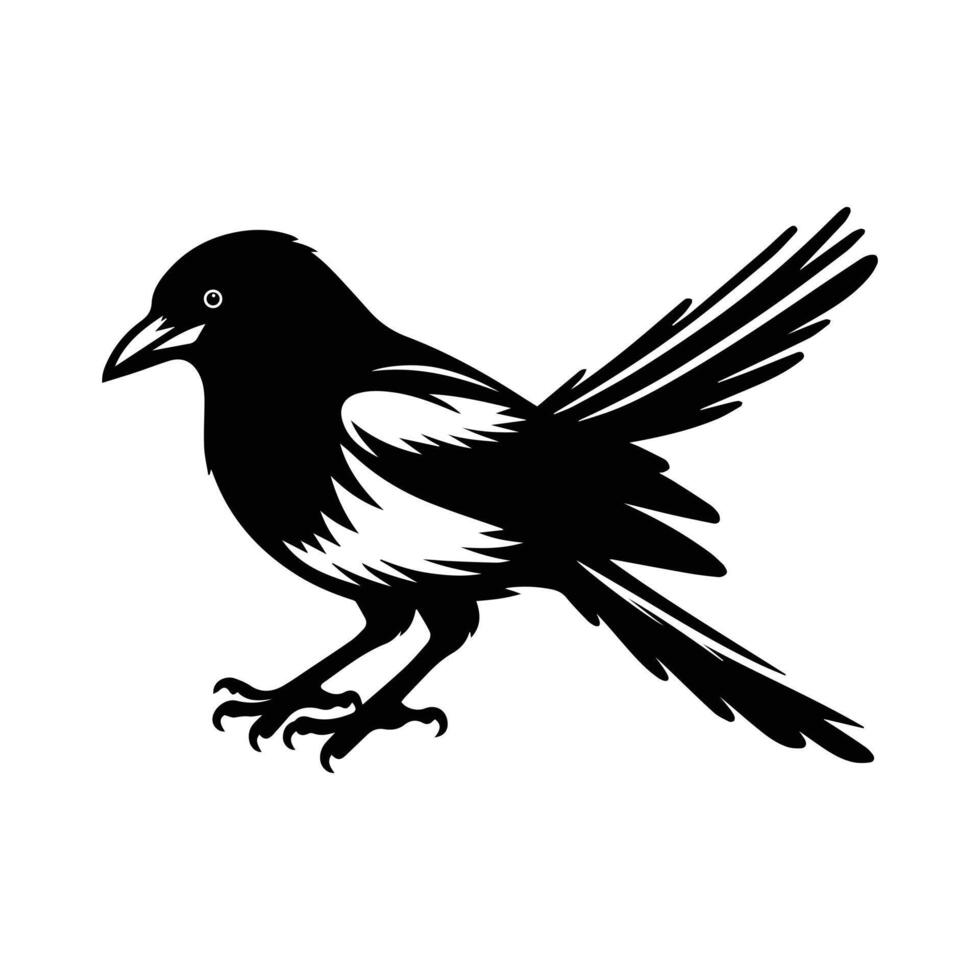Scarlet Tanager bird silhouette vector