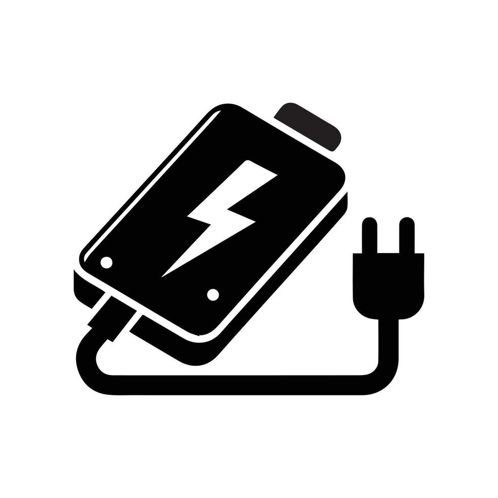 power bank icon from user interface collection. Thin linear power bank, power, bank outline icon isolated on white background. Line power bank sign, symbol for web and mobile vector
