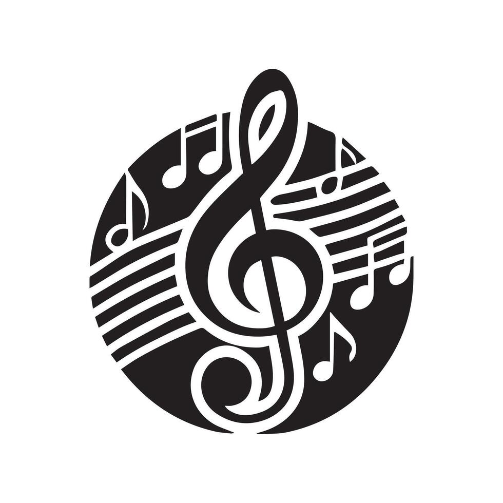 Music sign , Tone music icon, Note music icon, Music notes wave, Curve musical signs vector