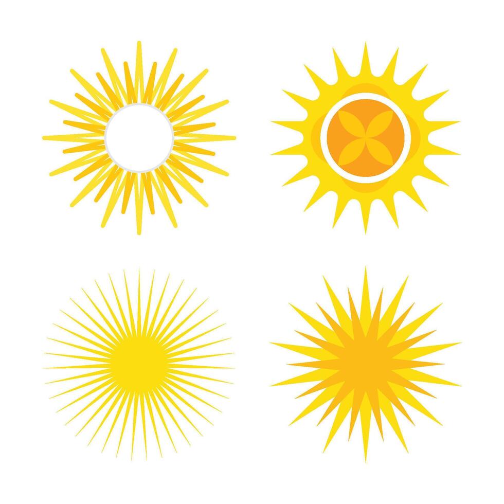 Sun Logo Template Icon vector
