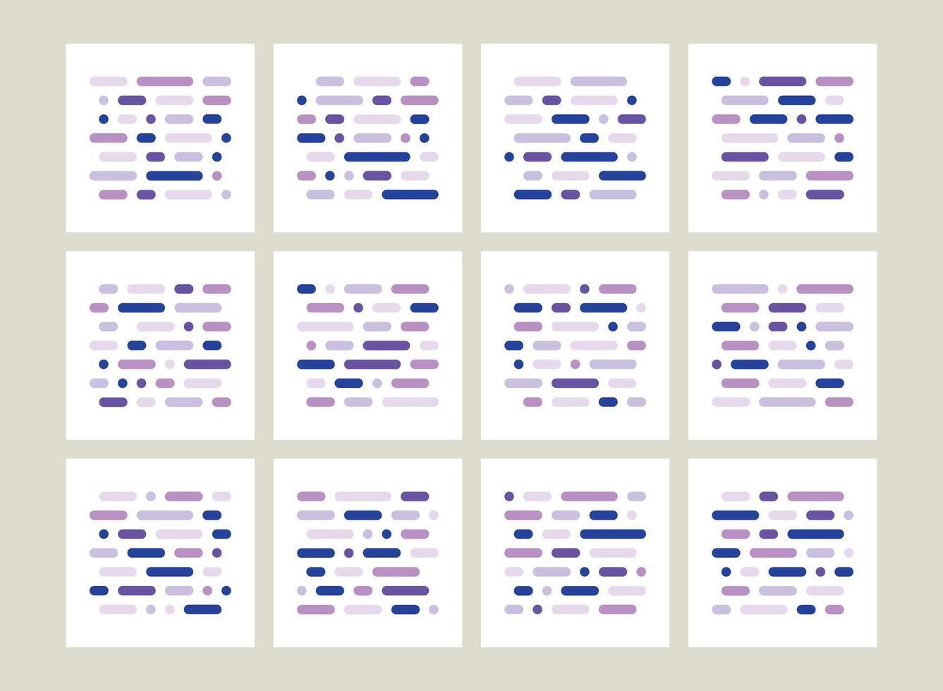 Abstract Geometric Pattern Set vector