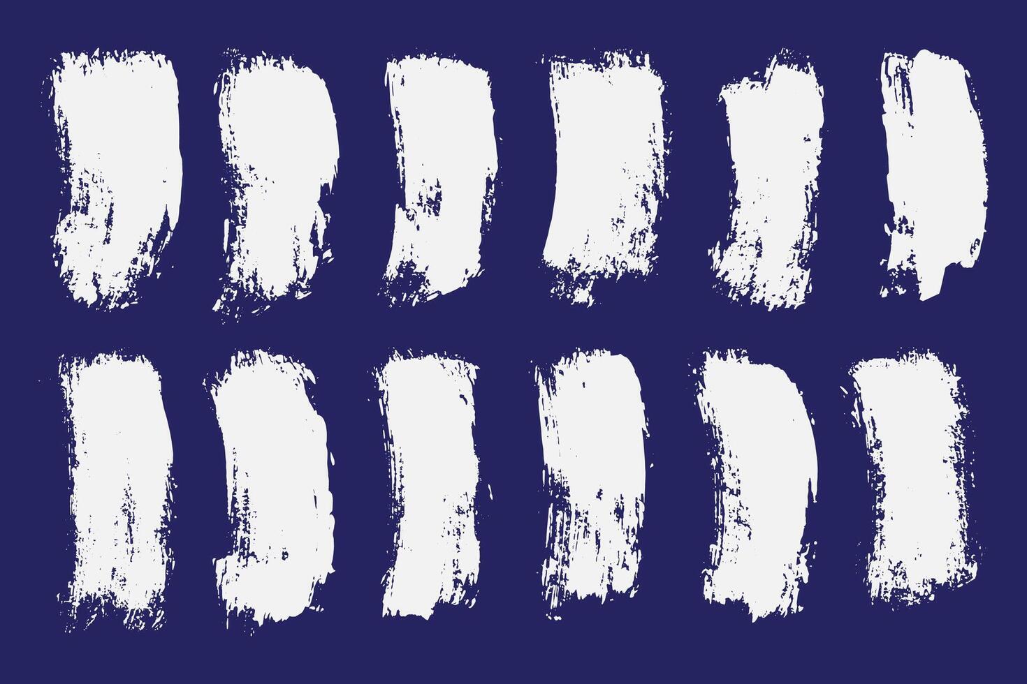 Hand Painted Grunge Brush Strokes Collection vector