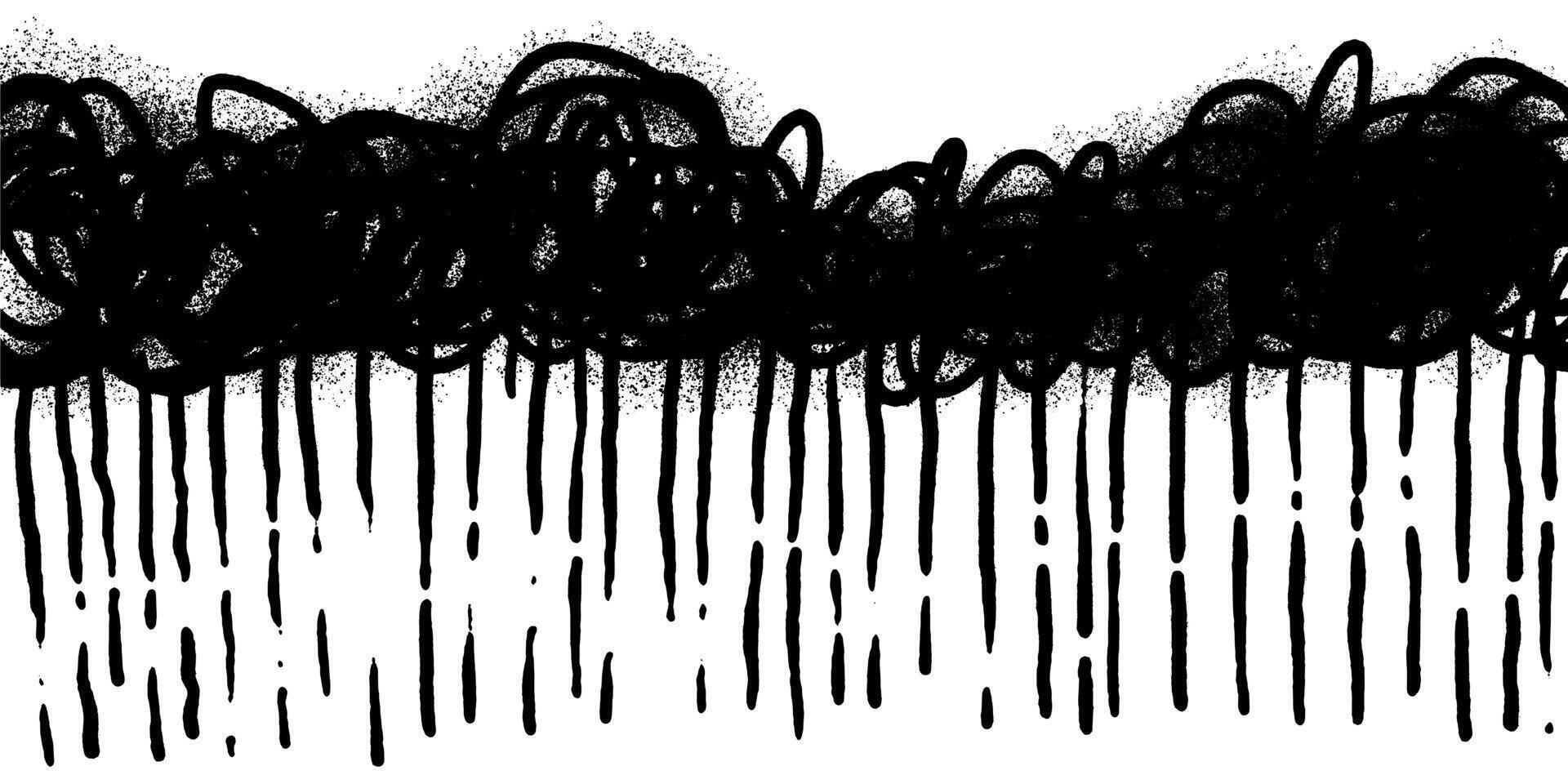 Spray Painted Graffiti Raindrops background isolated on white background. vector
