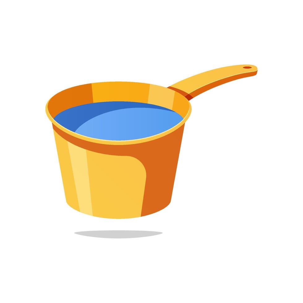 Water dipper isolated on white background. vector