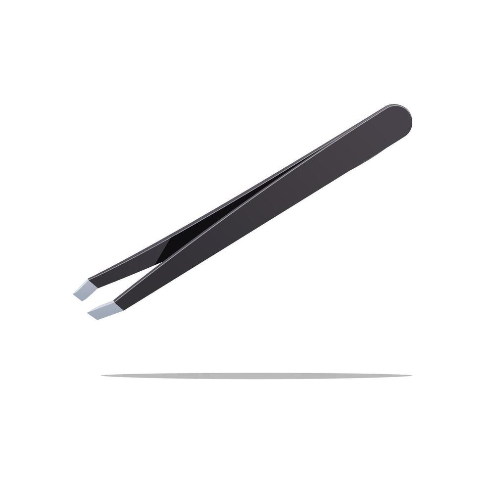 Tweezers isolated on white backrgound. vector