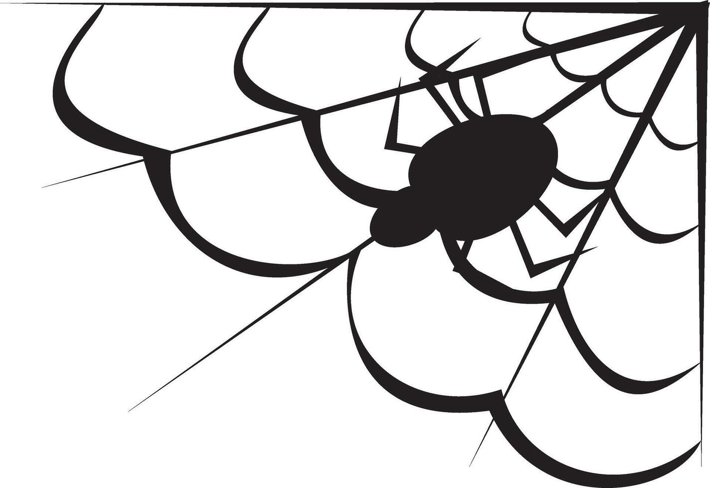 Spider web clip art vector