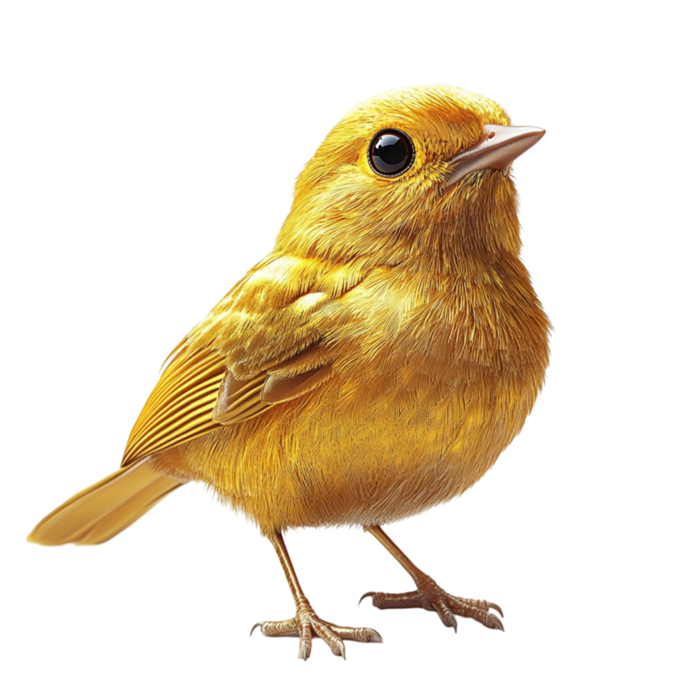 Yellow Bird on Transparent Background png