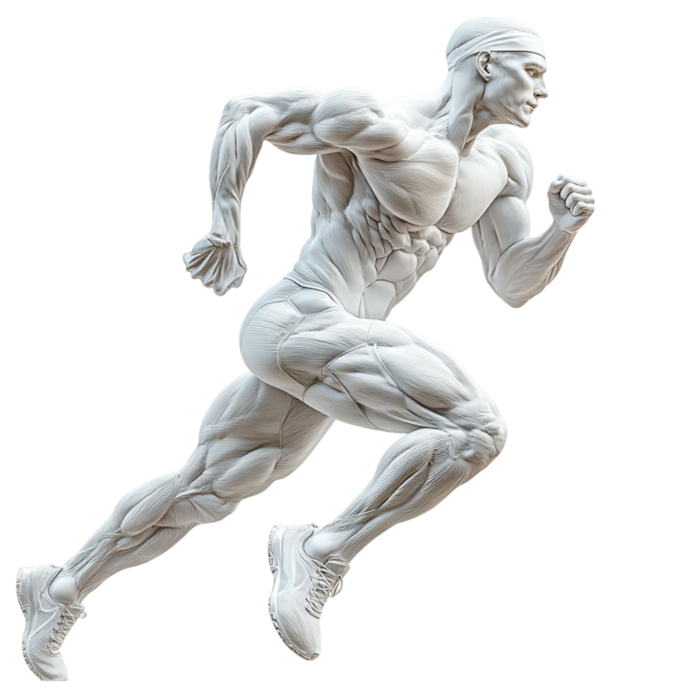 Man in Running Pose - Transparent Background png