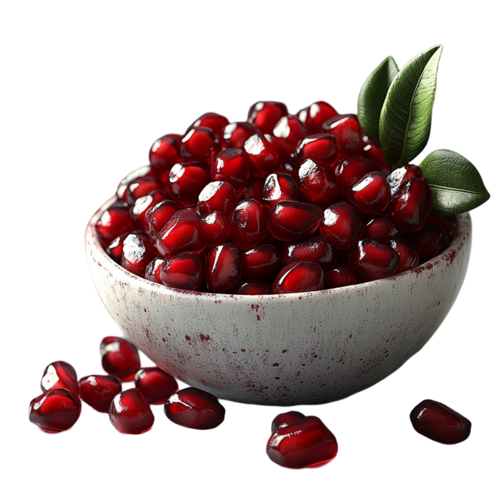 Bowl of Pomegranate on Transparent Background png