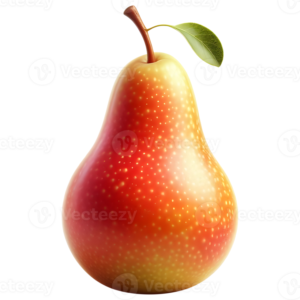 Pear fresh pear natural pear ripe pear colorful fruit transparent background picture png