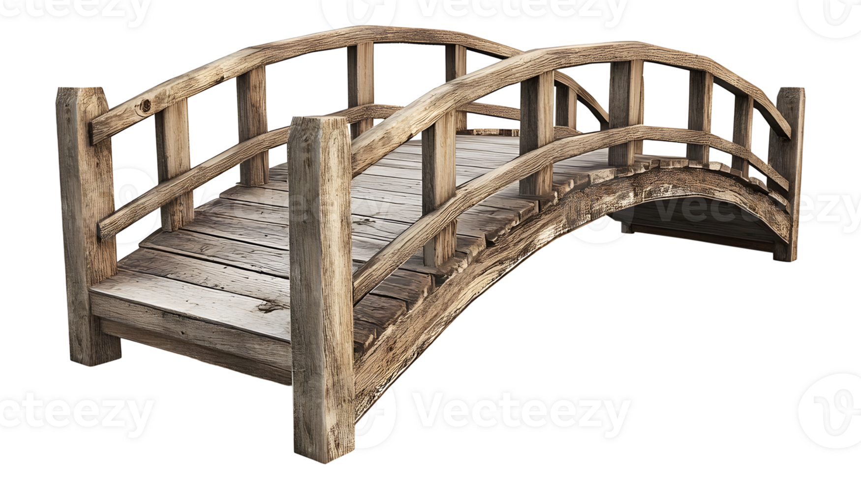Wooden footbridge with railings wooden park bridge rustic wooden footbridge wooden footbridge angle look transparent background png