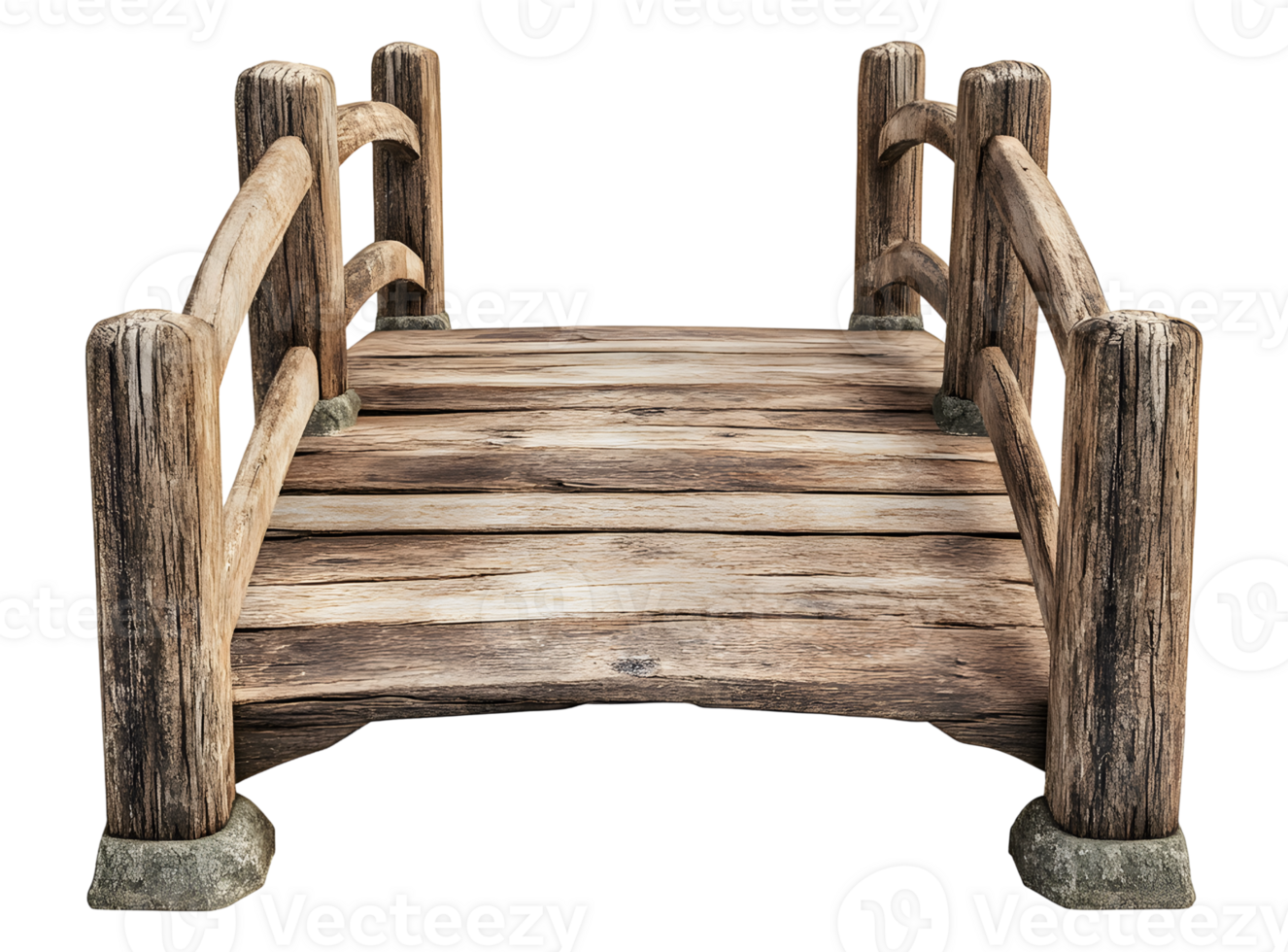 Wooden footbridge with railings wooden park bridge rustic wooden footbridge transparent background png