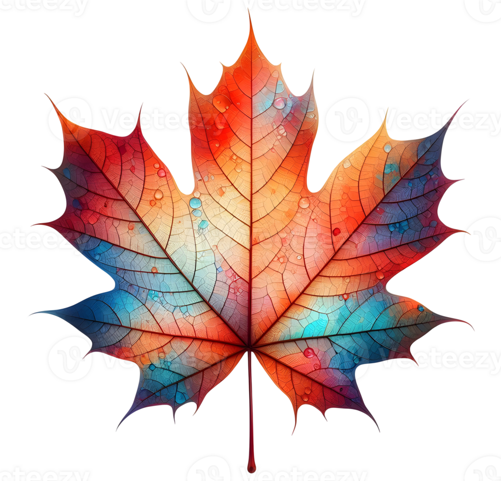 Maple leaf canadian maple leaf colorful maple's leaf transparent background image png
