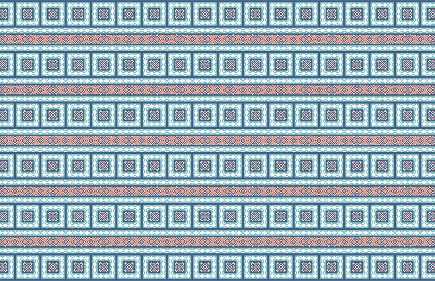 Blue and brown fabric design pattern vector