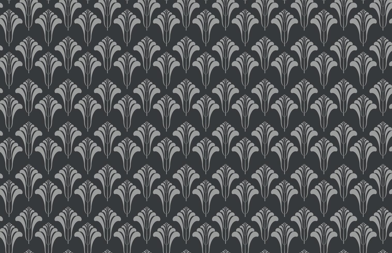 Vintage retro floral pattern vector