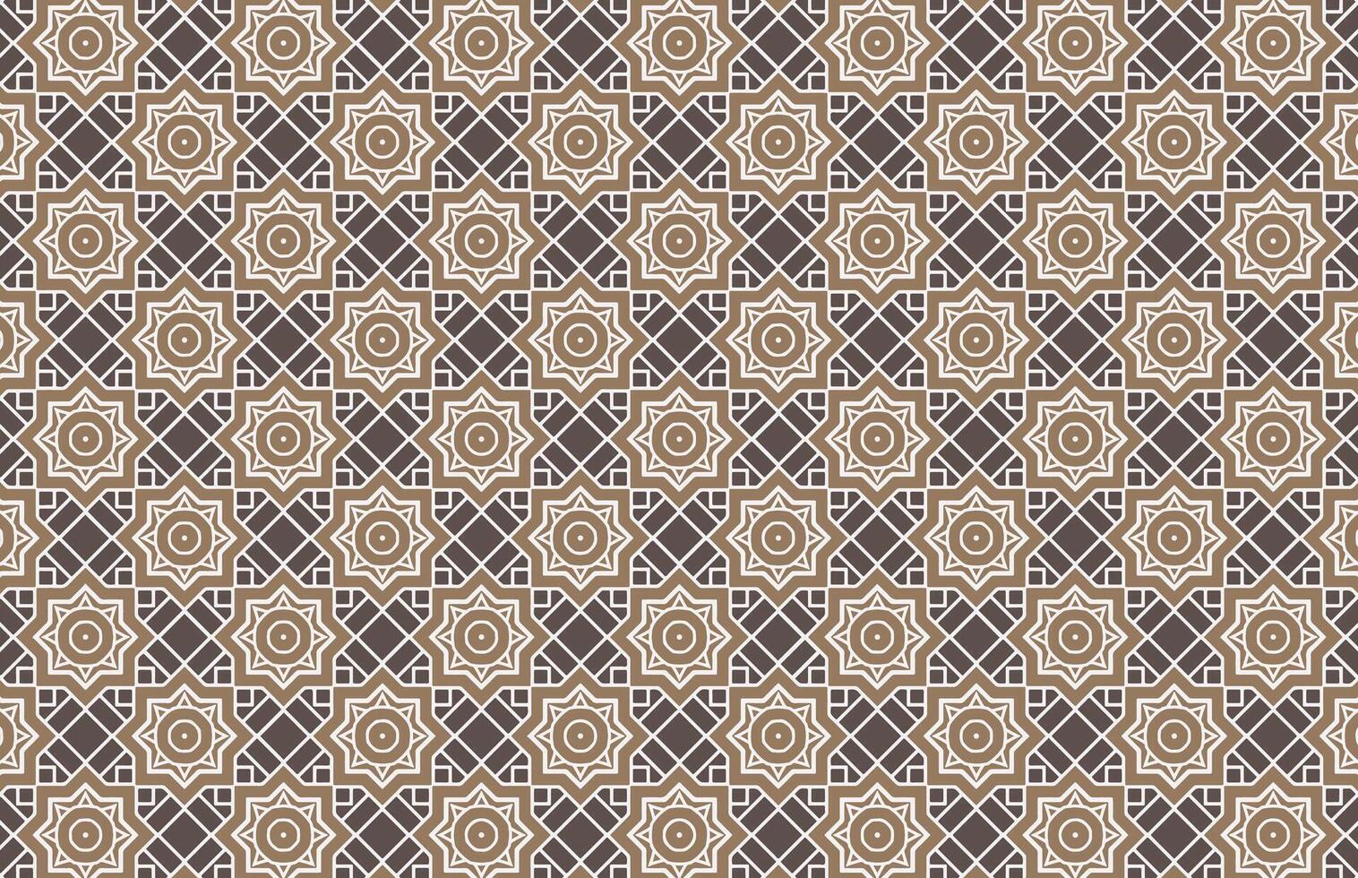Moroccan brown design pattern vector