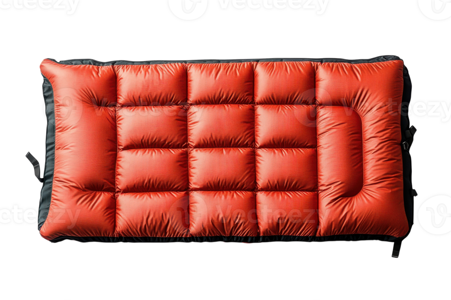 Comfortable red sleeping pad for outdoor camping and hiking adventures in various terrains and weather conditions png
