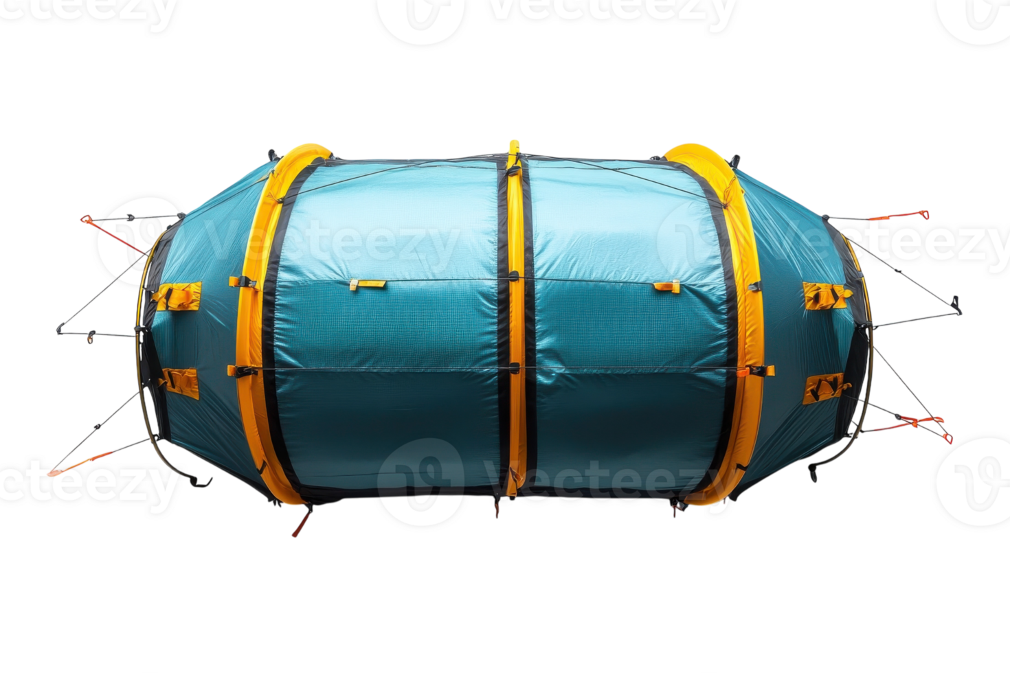 Unique oval camping tent designed for easy setup and enhanced ventilation in outdoor adventures png