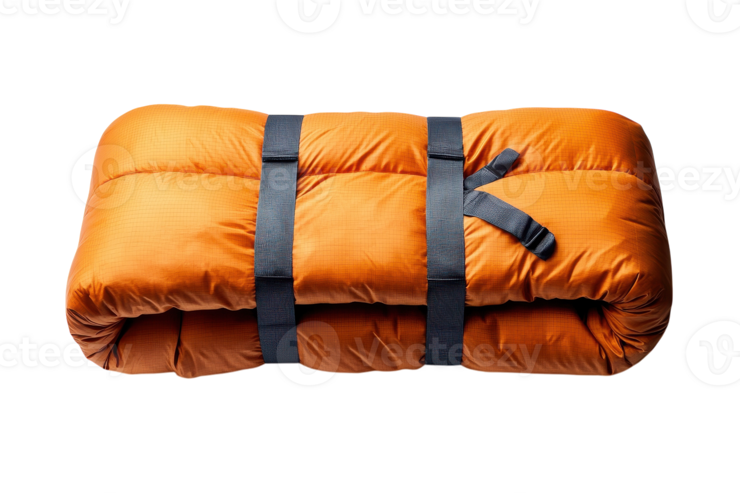 Warm and compact sleeping bag designed for outdoor adventures in various weather conditions png