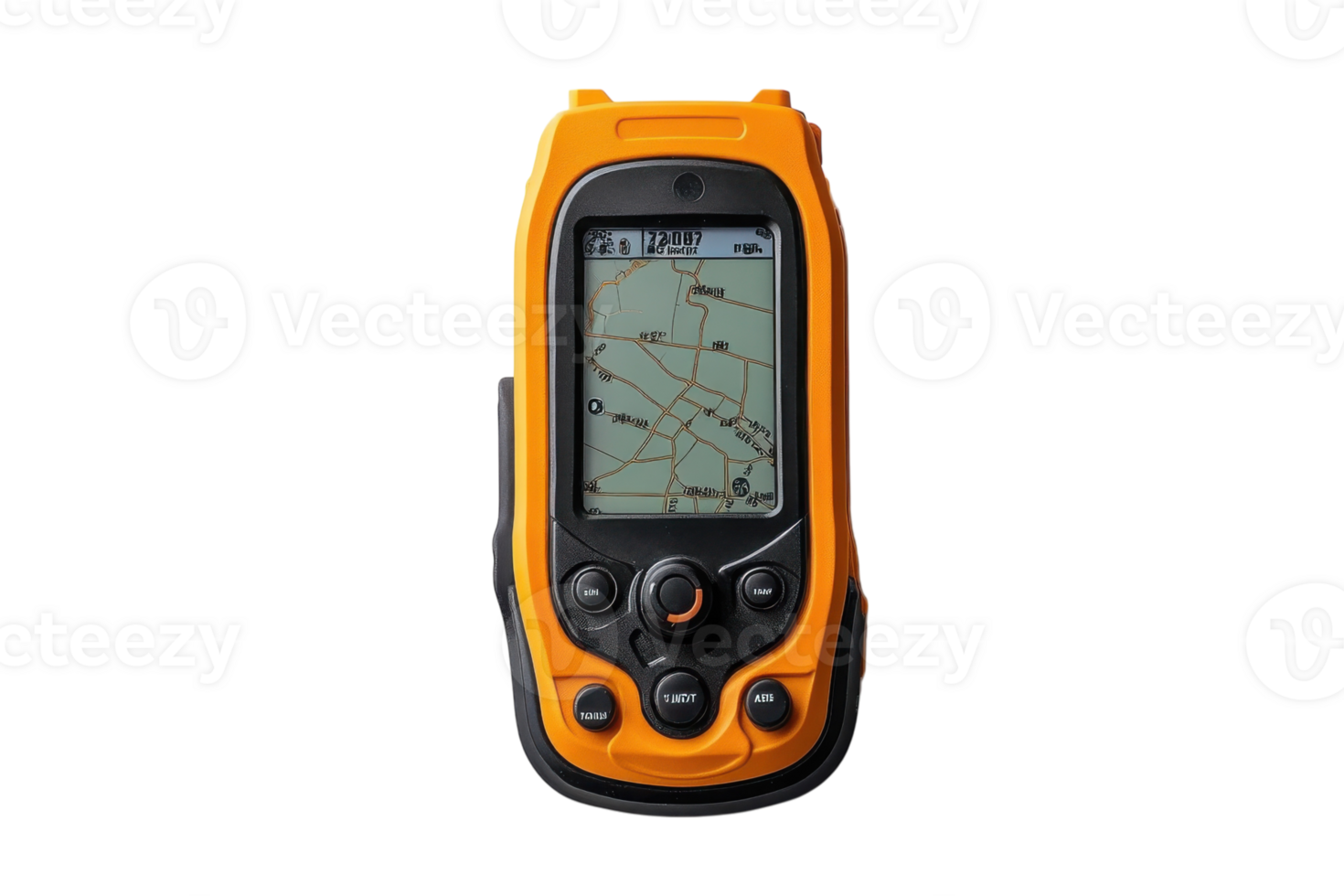 Handheld GPS device with a clear map display for outdoor navigation and exploration png