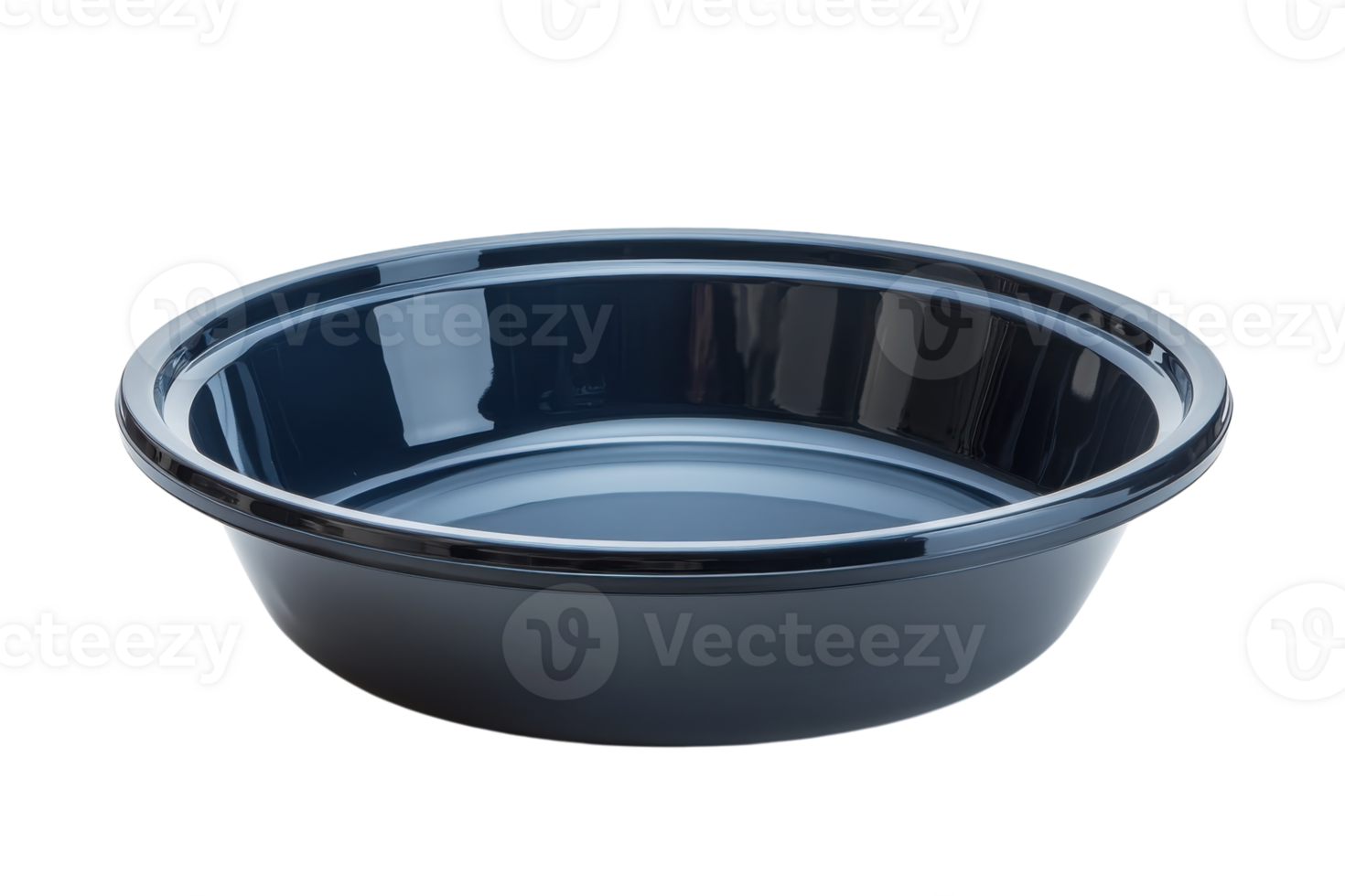 Simple black plastic bowl suitable for various serving and storage needs at home or events png