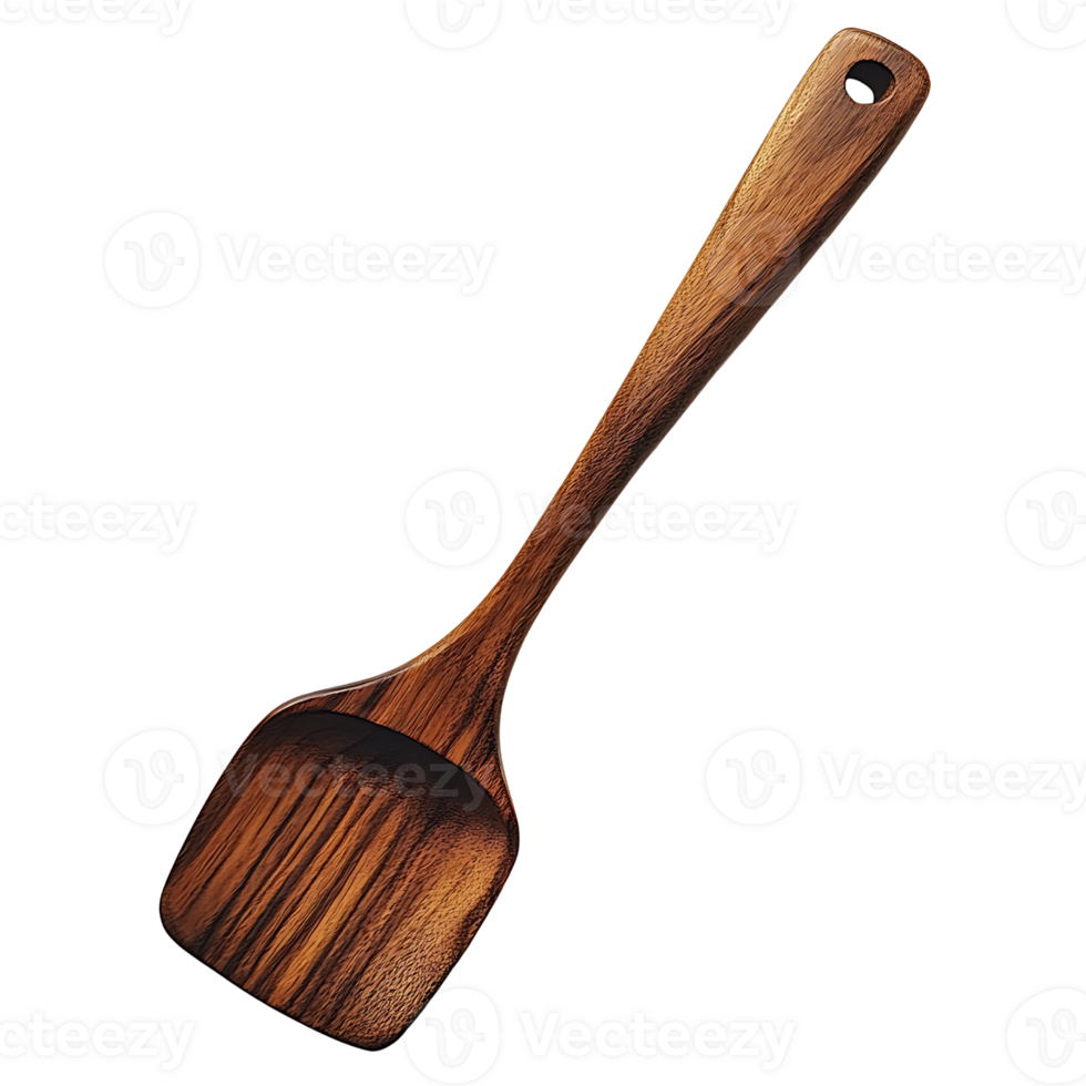 A wooden spoon isolated on transparent background png
