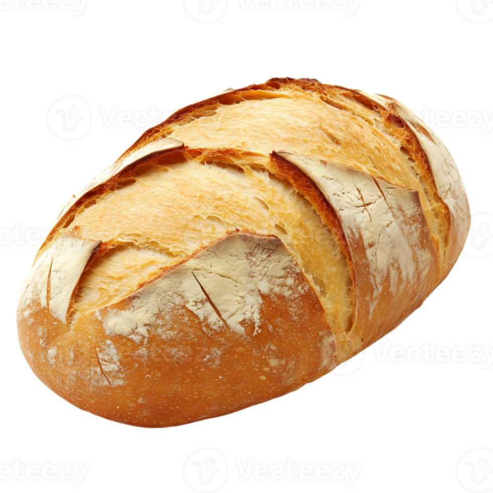 A loaf of bread isolated on transparent background png
