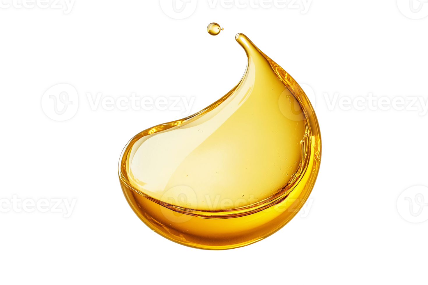 A drop of oil on a black background png