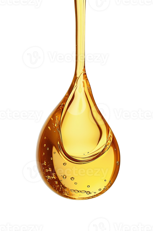 A drop of oil on a black background png