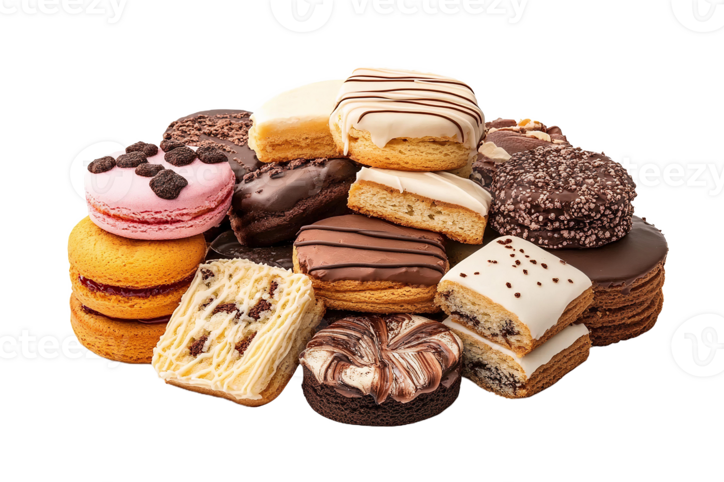 Assorted cookies and pastries png
