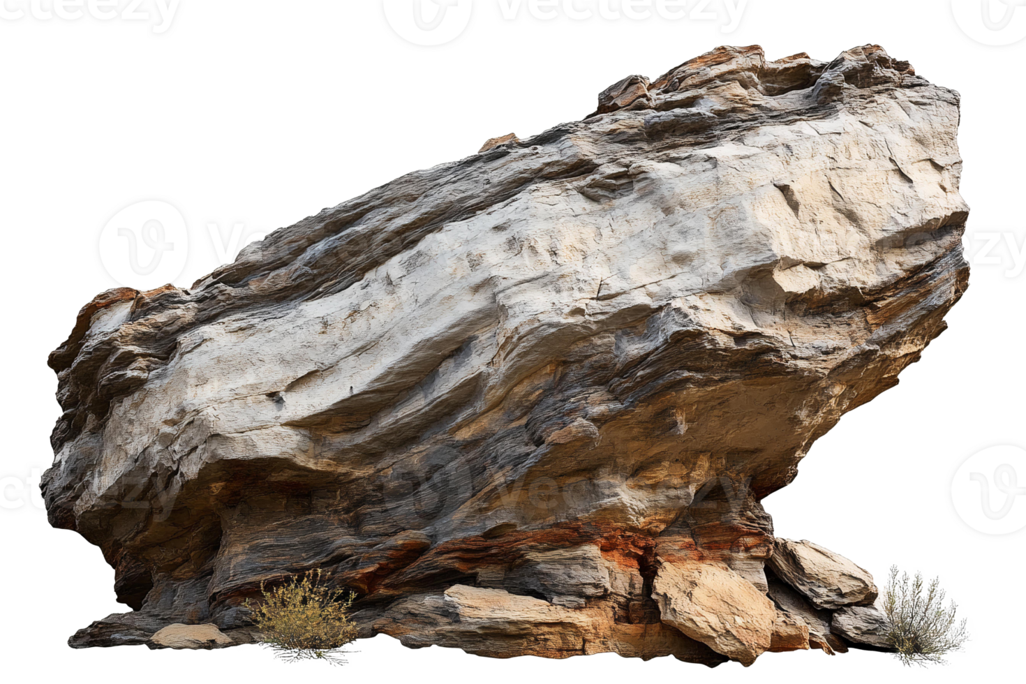 A rock with a large rock in the middle of it png