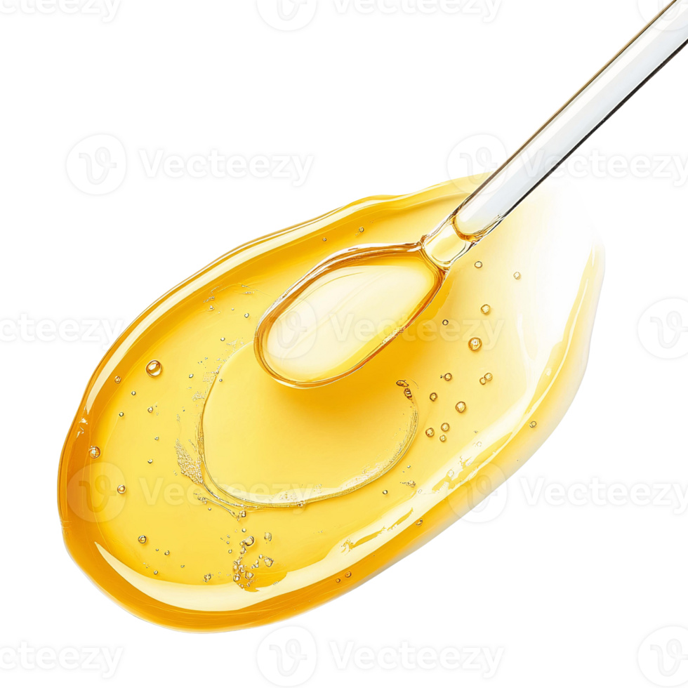 Honey spoon with honey on a black background png