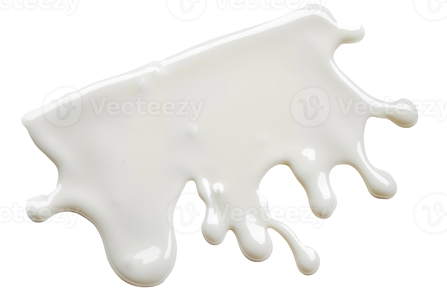 A white liquid splashed on a black background png