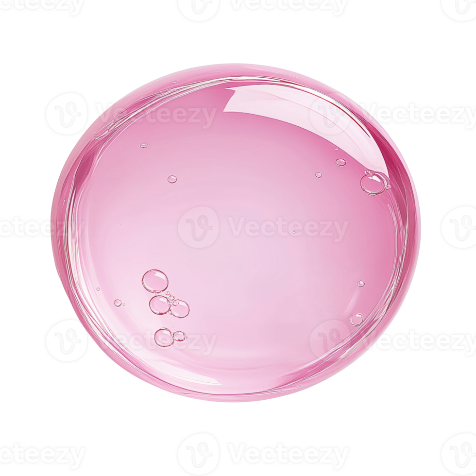 A pink bubble with bubbles on it png