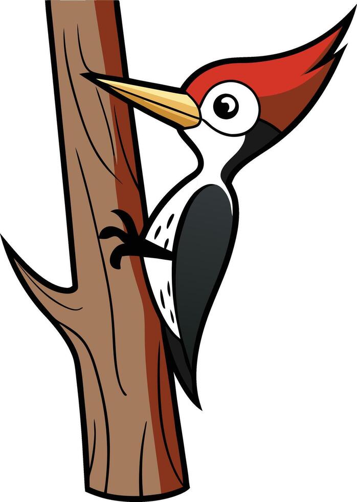Woodpecker clip art vector