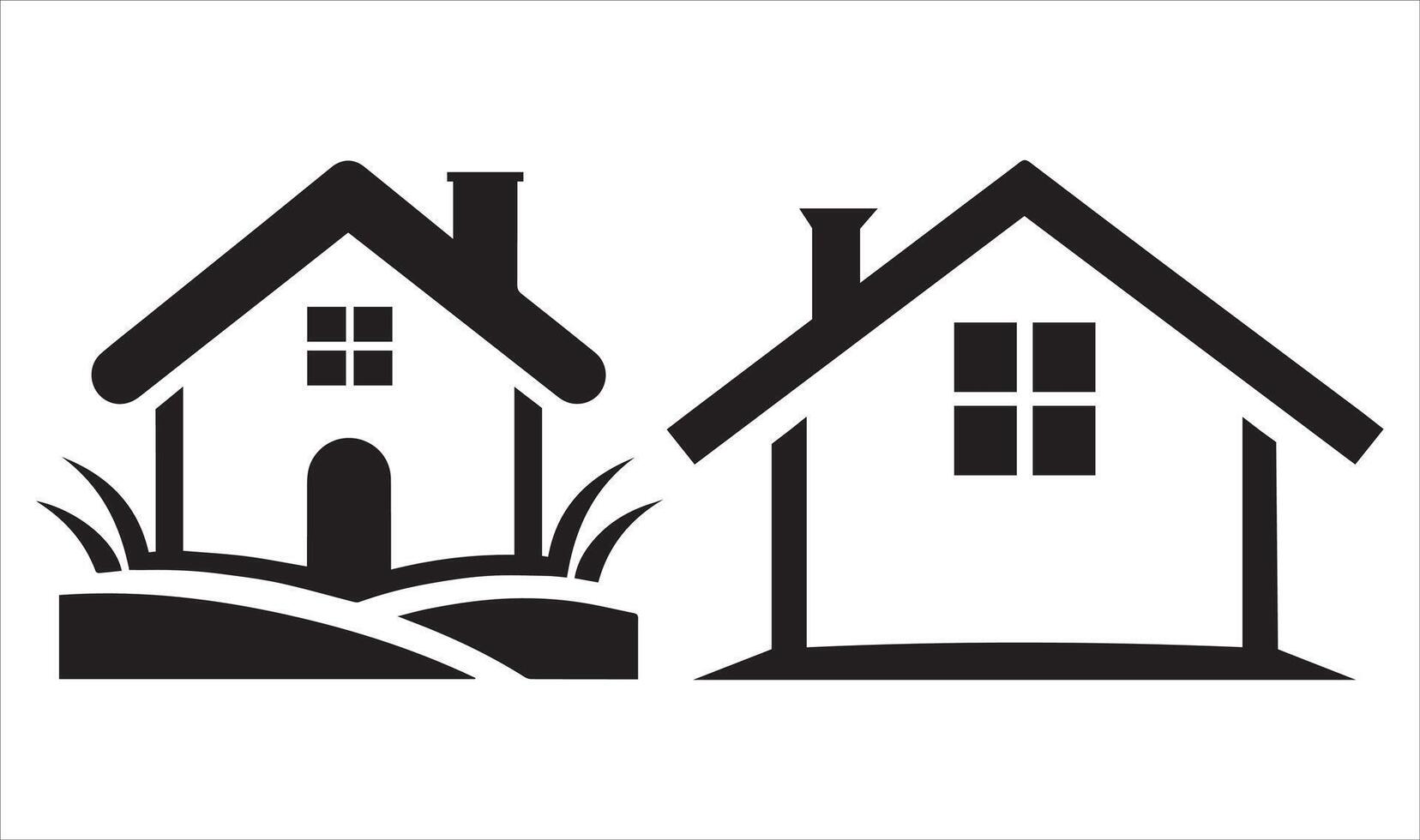 PriSet of rustic cottage motif in homestead vintage style. illustration vector