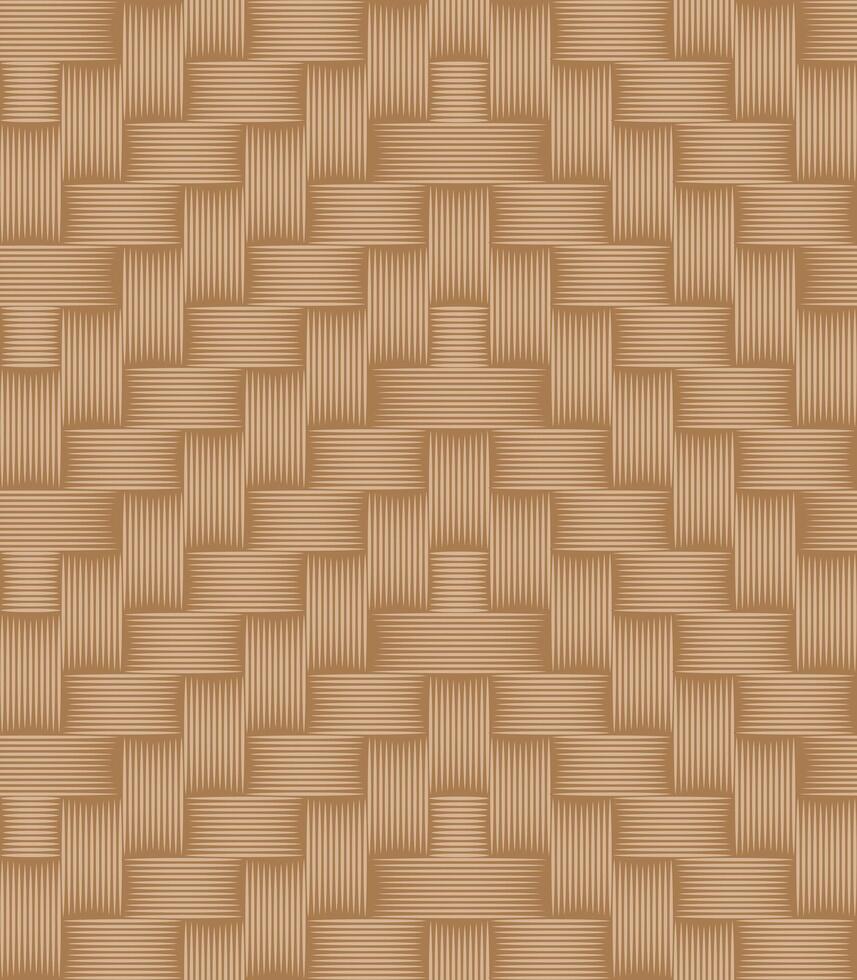 twill zigzag bamboo wood weaving Pattern Background vector