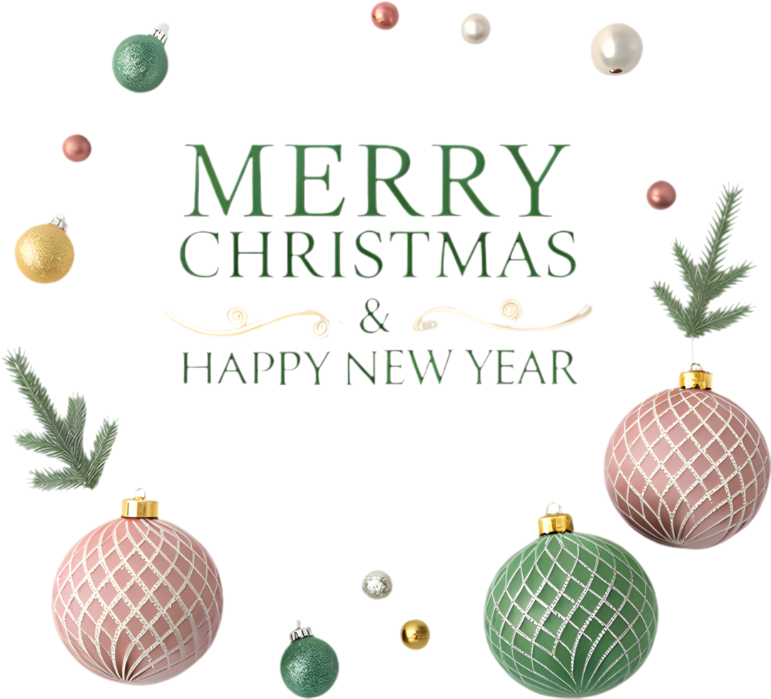 Celebrate Christmas with beautiful ornaments and sparkling decorations. . png