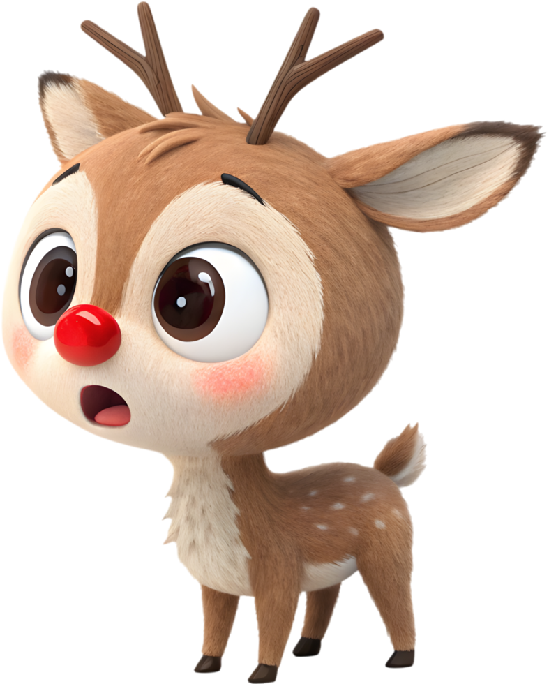 Spread festive cheer with Rudolph the Red-Nosed Reindeer. . png