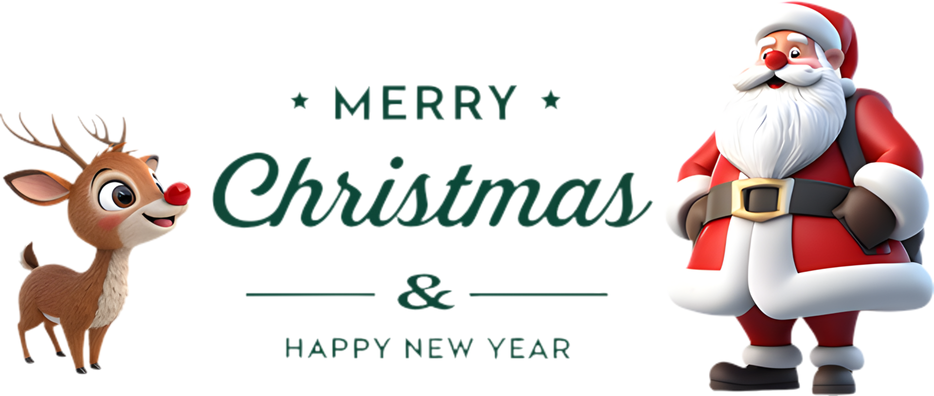 Merry Christmas and Happy New Year with Santa. . png