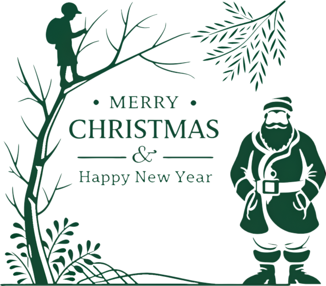 Merry Christmas and Happy New Year with Santa joy. . png