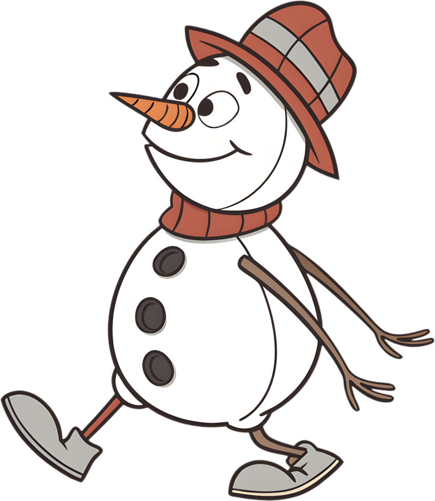 Cute snowman clipart brings warmth and joy to designs. . png