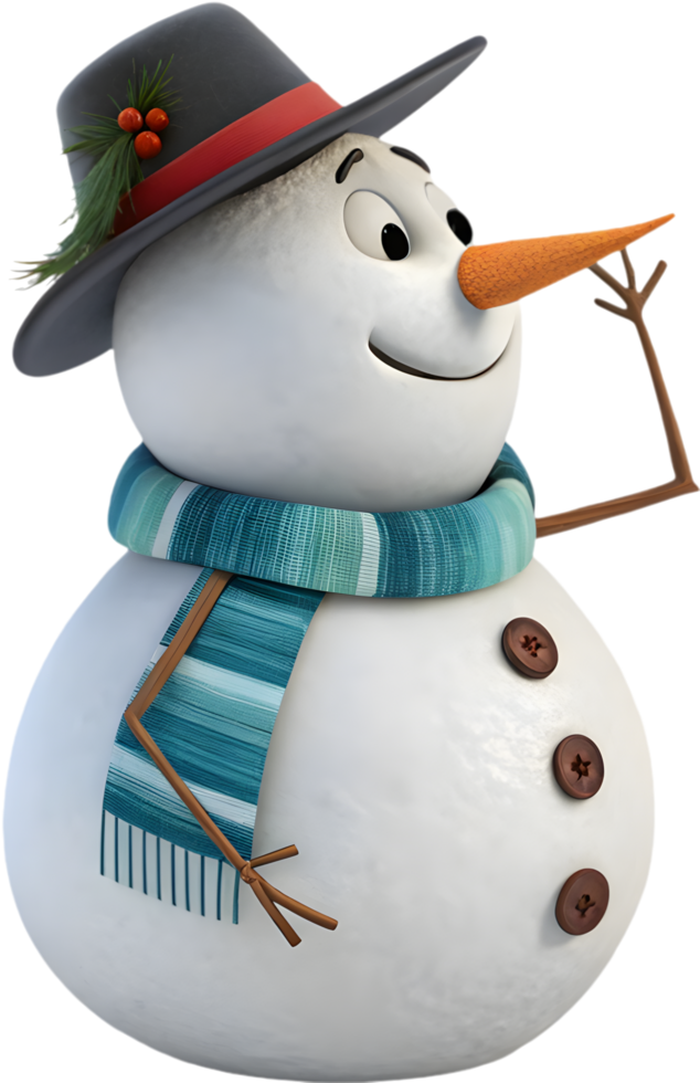 Cute snowman clipart enhances your winter designs with charm. . png
