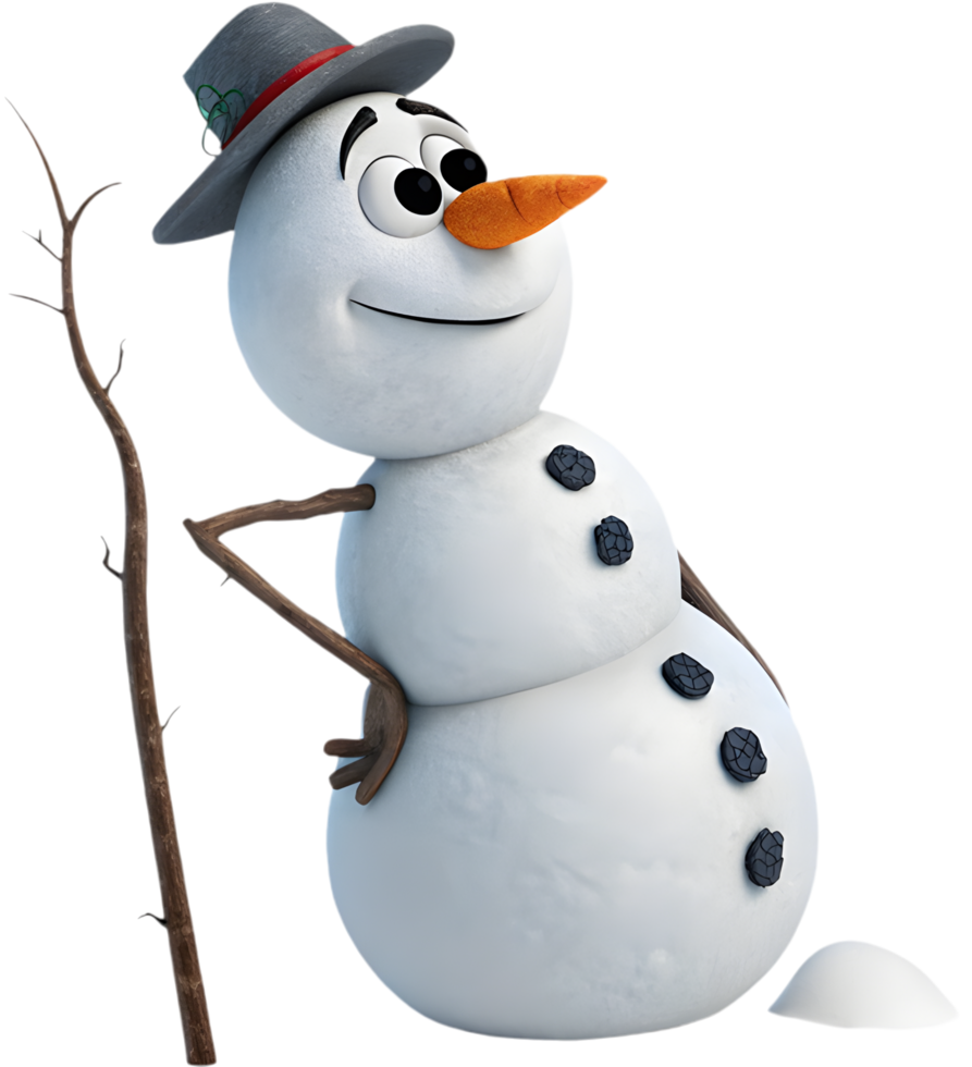 Snowman clipart enhances winter designs with charm and warmth. . png