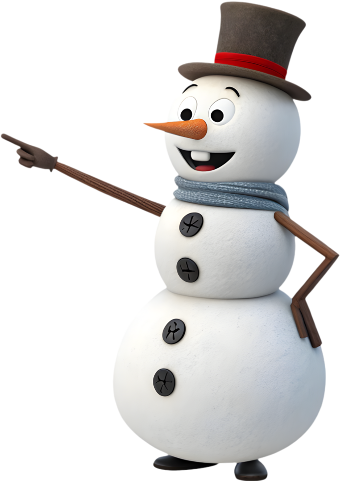 Cute snowman clipart adds festive cheer and magic to designs. . png