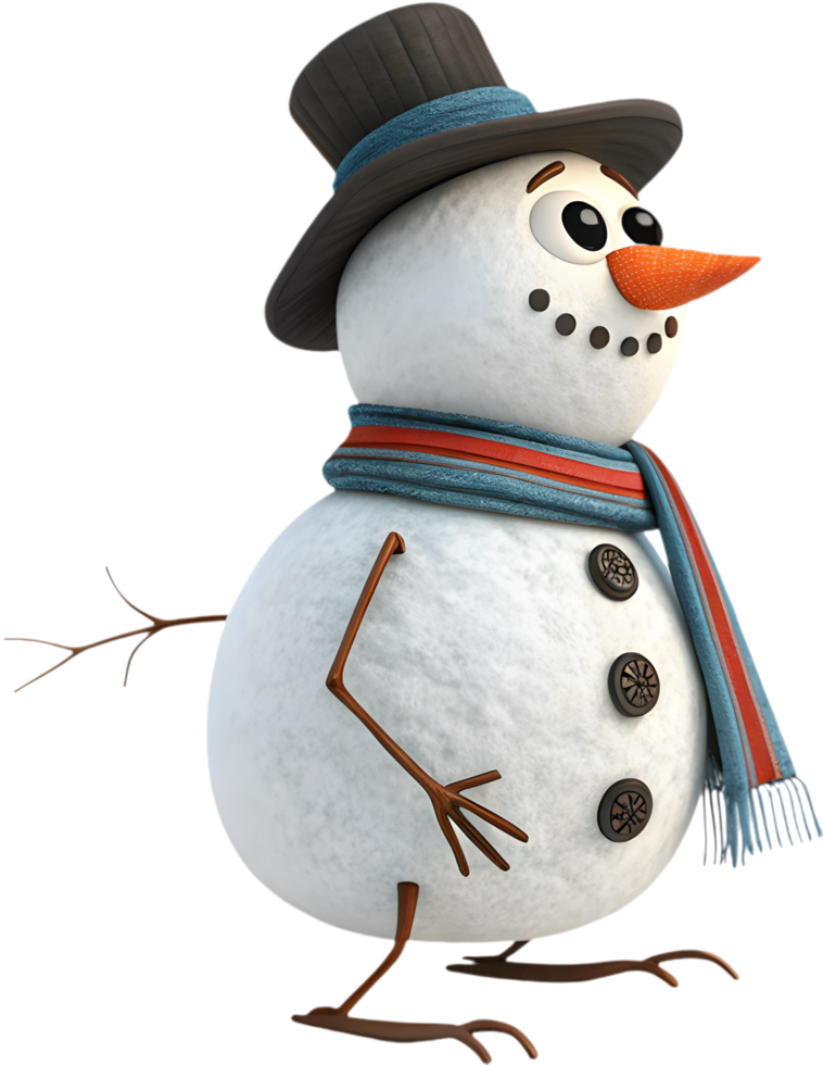 Snowman clipart spreads festive cheer and warmth in designs. . png