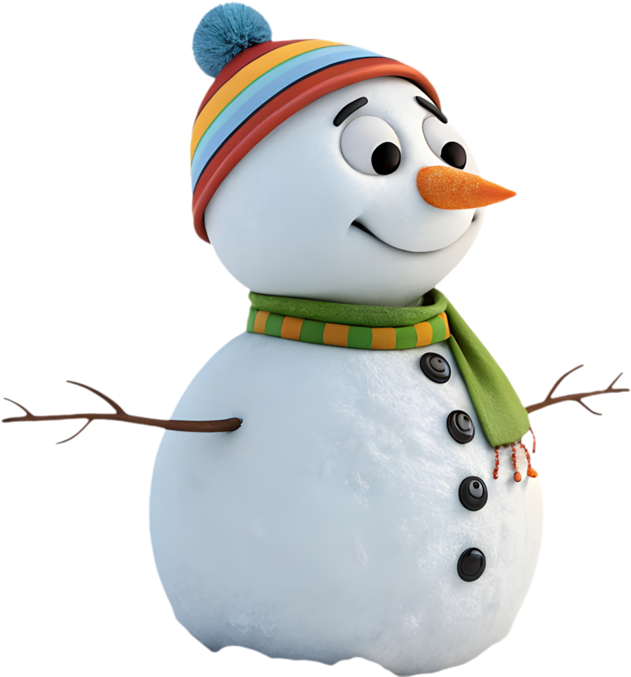 Snowman clipart adds festive cheer and warmth to winter designs. . png