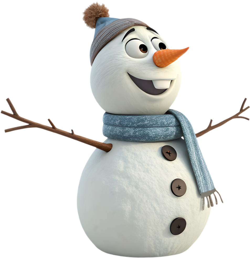 Add winter cheer to designs with cute snowman clipart. . png